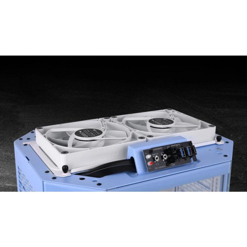 Корпус Thermaltake The Tower 300 Hydrangea голубой mATX 8x120mm 6x140mm 2xUSB3.0 audio bott PSU [CA-1Y4-00SFWN-00]