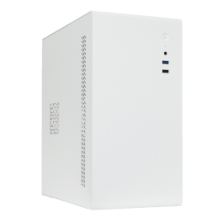 Корпус с блоком питания 450Вт./ Case Foxline FL-719W-FZ450R-U31, mATX case, white, w/PSU 450W 12cm, w/1xUSB2.0, w/1xUSB3.0, w/1xCombo Audio, w/pwr cord, w/o FAN