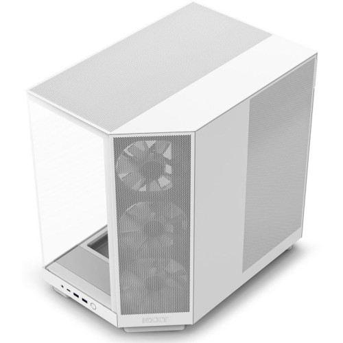 Корпус ПК без блока питания/ Case NZXT H6 Flow RGB (2023), Midi-Tower, TG, 3x120mm RGB, 2xUSB-A 3.2 + 1xUSB-C 3.2, ATX, mATX, mITX White