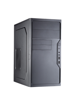 Корпус с блоком питания 450Вт./ Case Foxline FL-733, mATX, 2x5.25EXT, 2x3.5EXT, 5x3.5INT, 2xUSB2.0, HDA, w/o FAN, w/450W ATX PSU, w/1.2m EU pwr cord