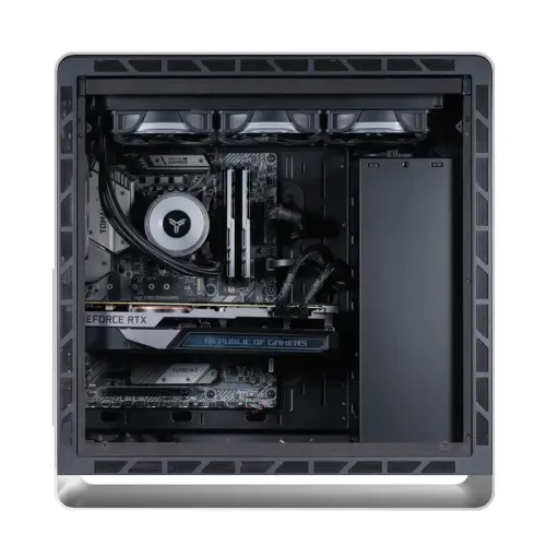 Корпус без блока питания/ Case JONSBO UMX6S-A, Midi-Tower, no fun, 2xUSB-A 3.2 + 2xUSB-A 2.0 + 1xUSB-C 3.2, E-ATX, ATX, mATX, mITX Silver