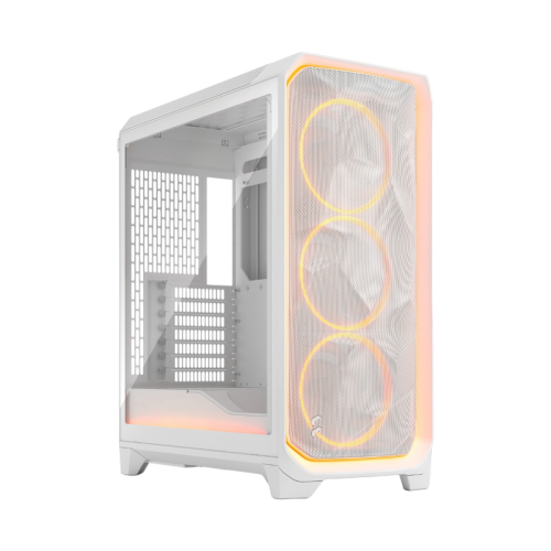 Корпус ПК без блока питания/ Case Fractal Design Meshify 3 Ambience Pro RGB TG Light Tint, Full-Tower, 3x140mm ARGB, 2xUSB-A 3.2 + 1xUSB 3.2 Type-C, E-ATX, ATX, mATX, mITX, White