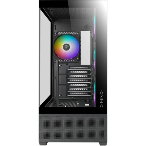 Корпус Azza TIARA черный без БП ATX 4x120mm 2xUSB3.0 1xUSB3.1 audio bott PSU