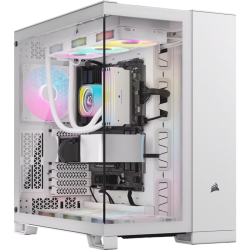 Корпус без блока питания/ Case Corsair iCUE LINK 6500X RGB, Midi-Tower, TG, 3x120mm RGB, 4xUSB-A 3.2, 1xUSB 3.2 Type-C, E-ATX, ATX, mATX, mITX White
