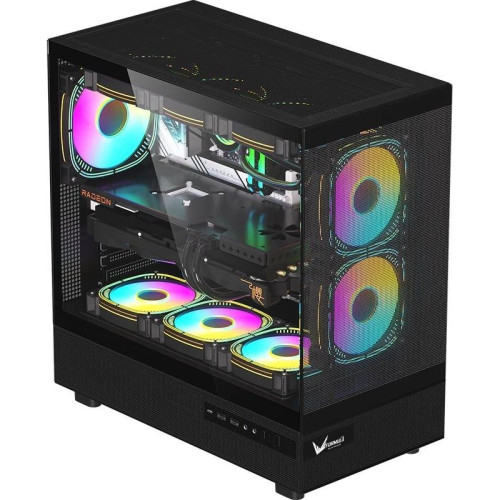 Корпус Formula Crystal Z8 FLOE черный ATX 3x120mm 5x140mm 1xUSB2.0 1xUSB3.0 1xUSB3.1 audio bott PSU [CRYSTAL Z8 B FLOE]