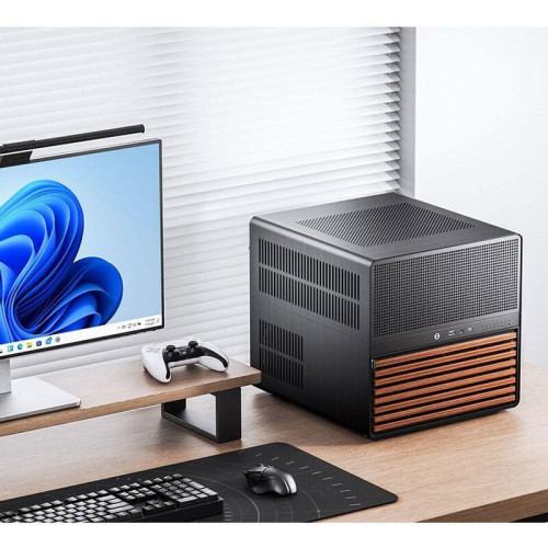 Корпус без блока питания/ Jonsbo N5 black, Mini-Tower, 3x120mm, ATX, E-ATX, mATX, mITX, XL-ATX, 1xUSB3.2 Gen2 Type-C, 1xUSB3.0, 1xAUDIO, Wood panel Корпус без блока питания/ Jonsbo N5 black, Mini-Tower, 3x120mm, ATX, E-ATX, mATX, mITX, XL-ATX, 1xUSB3.2 Gen2 Type-C, 1xUSB3.0, 1xAUDIO, Wood panel