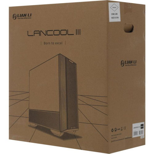 Корпус Lian-Li Lancool III черный без БП ATX 10x120mm 3x140mm 2xUSB3.0 audio bott PSU