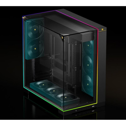 Корпус без блока питания/ Case Thermalright A70 Vision, Midi-Tower, TG, LCD, ARGB, no fans, 2xUSB-A 3.0, 1xUSB Type-C, ATX, mATX, mITX Black