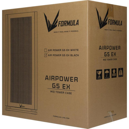 Корпус Formula Air Power G5 EX черный ATX 5x120mm 3x140mm 2xUSB3.0 audio bott PSU [AIR POWER G5 EX]