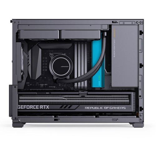 Корпус без блока питания/ Jonsbo D32 PRO BLACK, Mini-Tower , no fans, mATX, mITX,  2xUSB3.2 Gen1 Type-A, 1xUSB3.2 Gen 2 Type-C, 1xAUDIO, 1xMIC