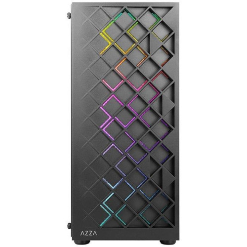 Корпус Azza Spectra черный ATX 7x120mm 2x140mm 2xUSB2.0 1xUSB3.0 audio bott PSU [CSAZ-280B SPECTRA]