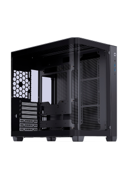 Корпус без блока питания/ Jonsbo TK-3 Black, Mid Tower, no fans, ATX, mATX, mITX, 1xUSB3.2 Gen2 Type-C, 2xUSB3.0, 1xAUDIO + 1xMIC (2 in 1)