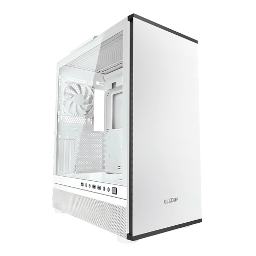 Корпус без блока питания/ PCCooler IE200 WH, Tempered Glass Full Tower, White, TG, SPCC, 1x120mm ARGB E-ATX, ATX, mATX, mITX 180/380/220mm 4x2.5