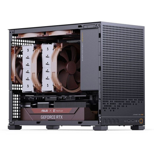 Корпус без блока питания/ Jonsbo D32 PRO BLACK, Mini-Tower , no fans, mATX, mITX,  2xUSB3.2 Gen1 Type-A, 1xUSB3.2 Gen 2 Type-C, 1xAUDIO, 1xMIC
