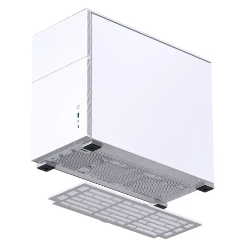 Корпус компьютерный Mini-Tower/ Case JONSBO D31 STD, Mini-Tower, TG, no fan, 1xUSB-A 3.2 + 1xUSB-C 3.2, mATX, mDTX, mITX White