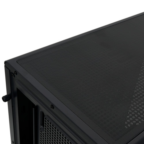 Корпус без блока питания/ HSPD F710, Panoramic Mid Tower, Black, TG, 0.5 SPCC, 3x120mm ARGB E-ATX, ATX, mATX, mITX 185/395/270mm 2x2.5