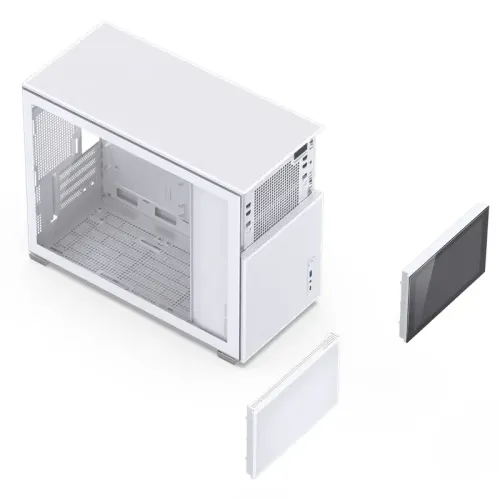 Корпус без блока питания/ Case JONSBO D31 MESH SCREEN, Mini-Tower, TG, no fans, 1xUSB-A 3.0 + 1xUSB-C 3.2, mATX, mDTX, mITX White