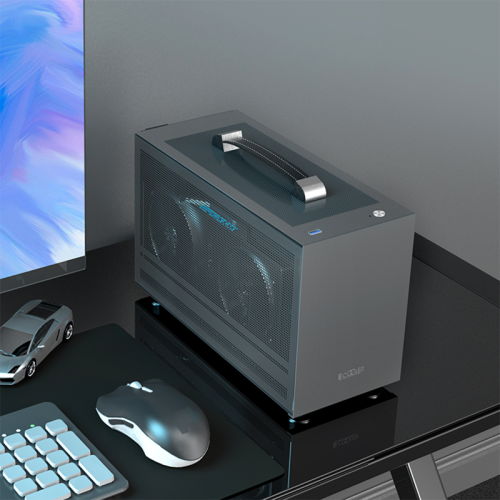 Корпус без блока питания/ PCCooler I100 PRO MESH GY, Mesh Compact, Grey, SPCC, no fans ITX 60/300/SFX PSU support; 1x2.5