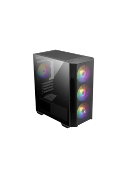 Корпус ПК без блока питания/ Case MSI MAG FORGE M100R, Mini-Tower, TG, 4x120mm ARGB, 2xUSB 2.0, 1xUSB 3.0, mATX, mITX Black