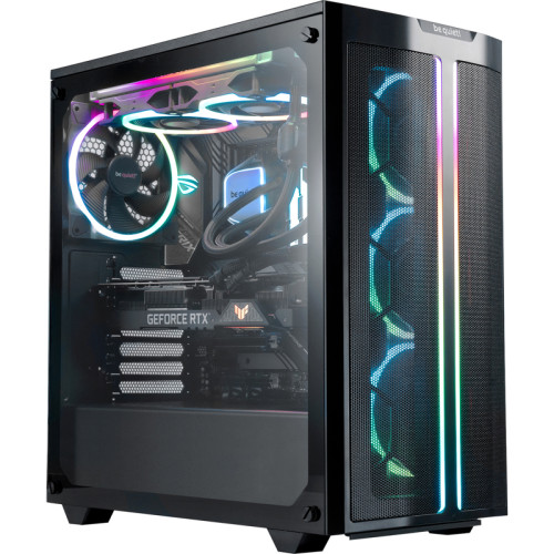 Корпус ПК без блока питания/ Case be quiet! PURE BASE 500 FX, Midi-Tower, TG, 3x120mm + 1x140mm ARGB, 1xUSB-A 3.2, 1xUSB 3.2 Type-C, ATX, mATX, mITX Black