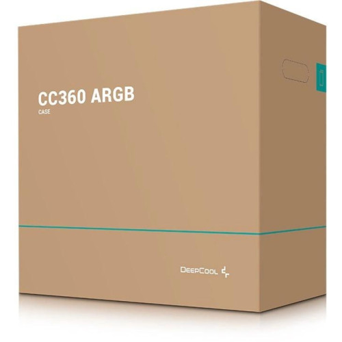 Корпус Deepcool CC360 ARGB черный mATX 5x120mm 4x140mm 1xUSB2.0 1xUSB3.0 audio bott PSU [R-CC360-BKAPM3-G-1]