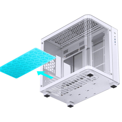 Корпус без блока питания/ Корпус JONSBO TK-3 White ATX без БП, mini-ITX, micro-ATX, белый Корпус без блока питания/ Корпус JONSBO TK-3 White ATX без БП, mini-ITX, micro-ATX, белый