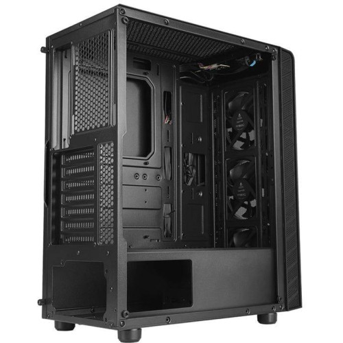 Корпус Azza Spectra черный ATX 7x120mm 2x140mm 2xUSB2.0 1xUSB3.0 audio bott PSU [CSAZ-280B SPECTRA]