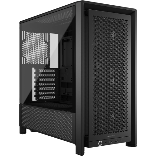 Корпус без блока питания/ Case Corsair Frame 4000D RS, Midi-Tower, TG, 3x120mm, 2xUSB-A 3.2, 1xUSB 3.2 Type-C, E-ATX, ATX, mATX, mITX Black