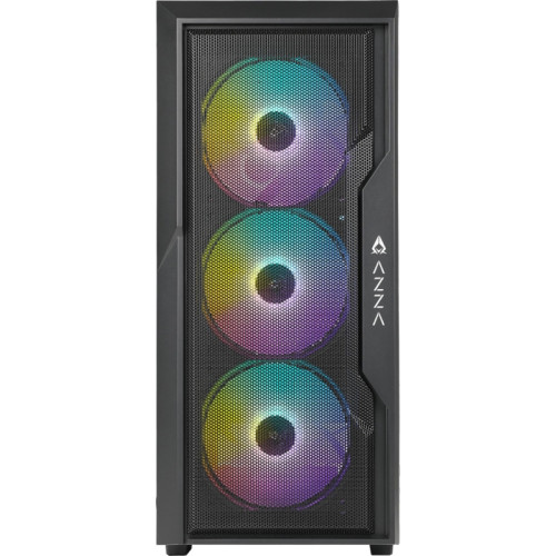 Корпус Azza Fighter черный ATX 4x120mm 2x140mm 2xUSB2.0 1xUSB3.0 audio bott PSU [CSAZ-290 FIGHTER]