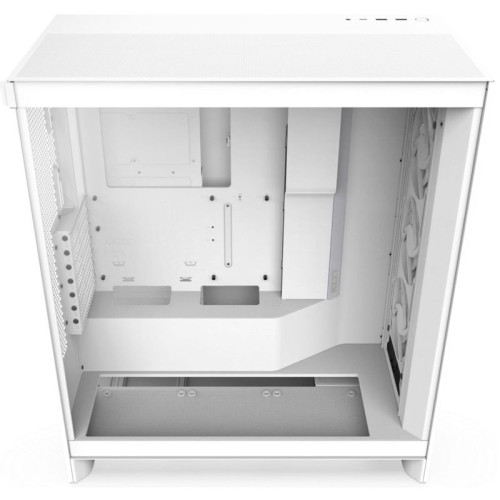 Корпус ПК без блока питания/ Case NZXT H7 Flow RGB, Midi-Tower, TG, 3x120mm RGB, 2xUSB-A 3.2 + 1xUSB-C 3.2, E-ATX, ATX, mATX, mITX White