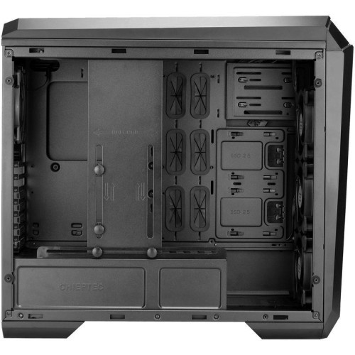 Корпус Chieftec Stallion II черный ATX 2x120mm 2x140mm 1x180mm 1xUSB2.0 audio bott PSU [GP-02B-UC-OP]