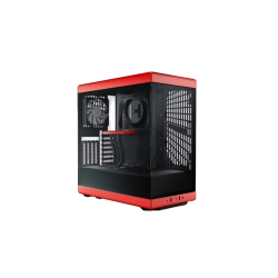 Корпус без блока питания/ Case HYTE Y40, Midi-Tower, TG, no fans, 2xUSB-A 3.2, 1xUSB Type-C, ATX, mATX, mITX Black Cherry