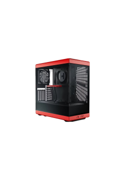 Корпус без блока питания/ Case HYTE Y40, Midi-Tower, TG, no fans, 2xUSB-A 3.2, 1xUSB Type-C, ATX, mATX, mITX Black Cherry