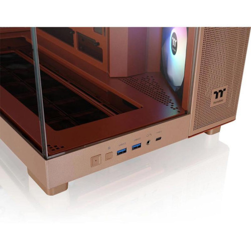 Корпус Thermaltake View 380 XL TG ARGB Gravel Sand коричневый без БП E-ATX 2x120mm 2xUSB3.0 audio bott PSU