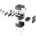 Корпус без блока питания/ Case JONSBO N6, Mini-Tower, 2x120mm, 1xUSB-A 3.0 + 1xUSB-C 3.2, mATX, mITX Black