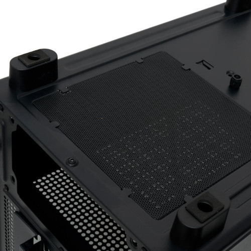 Корпус без блока питания/ HSPD F510, Panoramic Mid Tower, Black, TG, 0.5 SPCC, no fans ATX, mATX, mITX 180/280/160mm 1x2.5