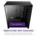 Корпус без блока питания/ Case NZXT H7 Flow RGB, Midi-Tower, TG, 3x120mm RGB, 2xUSB-A 3.2 + 1xUSB-C 3.2, E-ATX, ATX, mATX, mITX Black