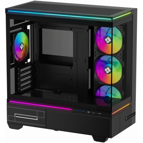 Корпус без блока питания/ Case Thermalright M10 FAN4-C, Mini-Tower, TG, 4x120mm ARGB, 2xUSB-A 3.0, 1xUSB Type-C, mATX, mITX Black Корпус без блока питания/ Case Thermalright M10 FAN4-C, Mini-Tower, TG, 4x120mm ARGB, 2xUSB-A 3.0, 1xUSB Type-C, mATX, mITX Black
