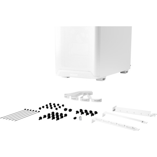Корпус ПК без блока питания/ Case be quiet! PURE BASE 501 Airflow Window, Midi-Tower, TG, 2x140mm, 2xUSB-A 3.2, 1xUSB 3.2 Type-C, ATX, mATX, mITX White