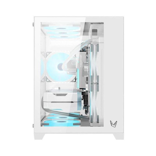 Корпус Formula Crystal Z5 TG белый mATX 11x120mm 2xUSB2.0 1xUSB3.0 audio bott PSU [CRYSTAL Z5]