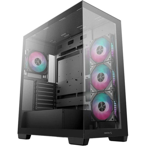 Корпус Deepcool CG580 4F черный без БП ATX 6x120mm 3x140mm 2xUSB3.0 audio bott PSU