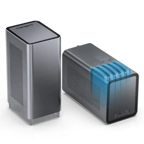 Корпус без блока питания/ Case JONSBO N1, Desktop SFF, 1x140mm, 1xUSB-A 3.0 + 1xUSB-C 3.2, SFX PSU Support, mITX Gray