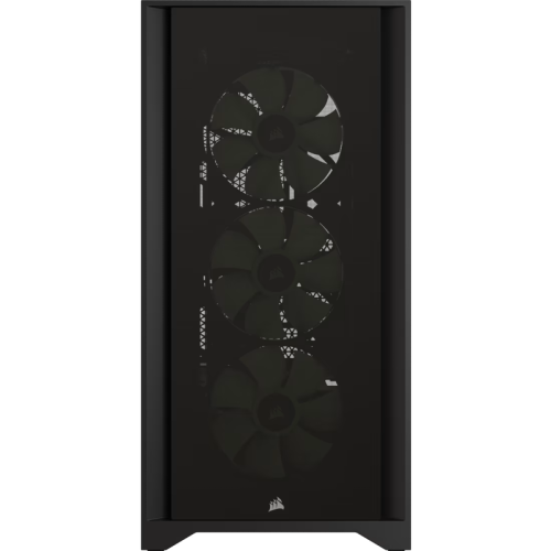 Корпус без блока питания/ Case Corsair iCUE 4000X RGB, Midi-Tower, TG, 3x120mm RGB, 1xUSB-A 3.2, 1xUSB 3.2 Type-C, E-ATX, ATX, mATX, mITX Black