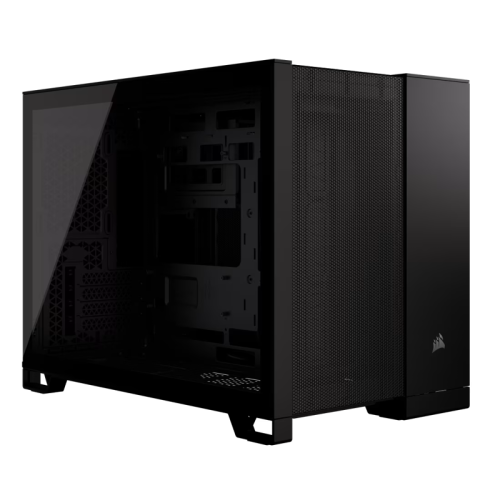 Корпус без блока питания/ Case Corsair 2500D Airflow, Midi-Tower, TG, no fan, 2xUSB-A 3.2, 1xUSB 3.2 Type-C, mATX, mITX Black