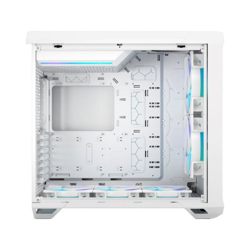 Корпус ПК без блока питания/ Case Fractal Design Torrent RGB TG Clear Tint, Full-Tower, 2x180mm + 3x140mm RGB, 2xUSB-A 3.2 + 1xUSB 3.2 Type-C E-ATX, SSI-CEB, SSI-EEB, ATX, mATX, mITX White