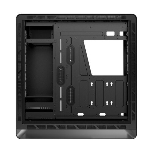 Корпус без блока питания/ Корпус JONSBO UMX6S-G Black E-ATX без БП, Mid-Tower, EATX/ATX/Micro-ATX/ITX, боковая панель из закаленного стекла, сталь, черный