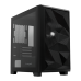 Корпус без блока питания/ Case HSPD M340, Mesh Mid Tower, Black, TG, 0.5 SPCC, no fans, mATX, mITX, 165/350/200mm, 2x2.5