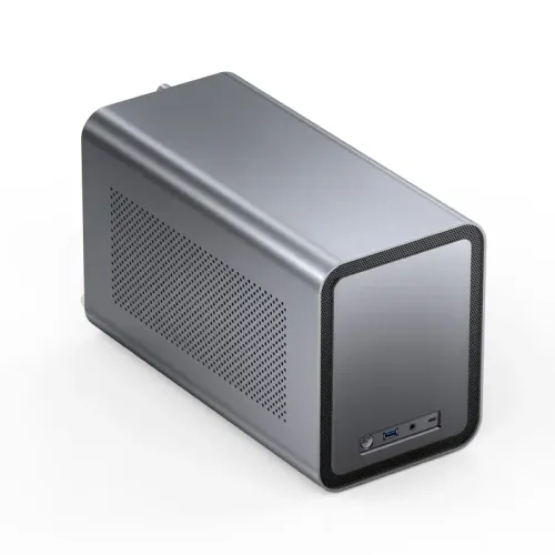 Корпус без блока питания/ Case JONSBO N1, Desktop SFF, 1x140mm, 1xUSB-A 3.0 + 1xUSB-C 3.2, SFX PSU Support, mITX Gray