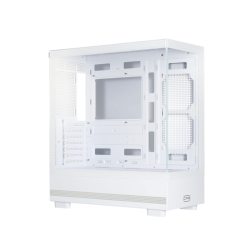 Корпус без блока питания/ Case PCCooler C3 Q500 WH, Midi-Tower, TG, no fans, 1xUSB 3.0 + 1xUSB 2.0 + 1xUSB-C, ATX, mATX, mITX White
