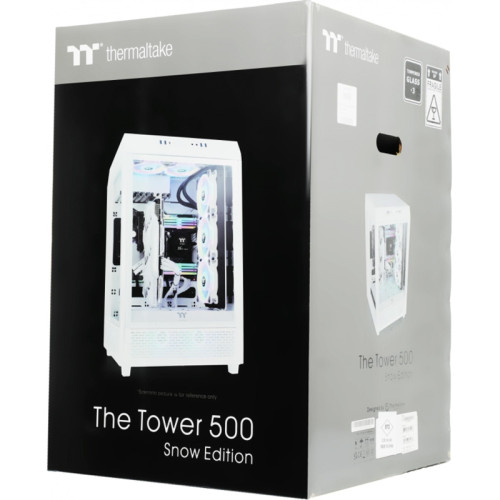 Корпус Thermaltake The Tower 500 белый E-ATX 9x120mm 3x140mm 4xUSB3.0 audio bott PSU [CA-1X1-00M6WN-00]